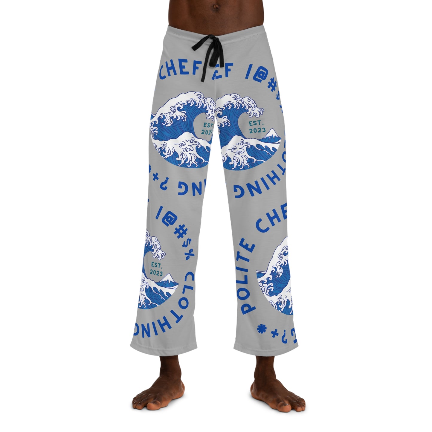 Sushi Wave Men's Pajama Pants (AOP)