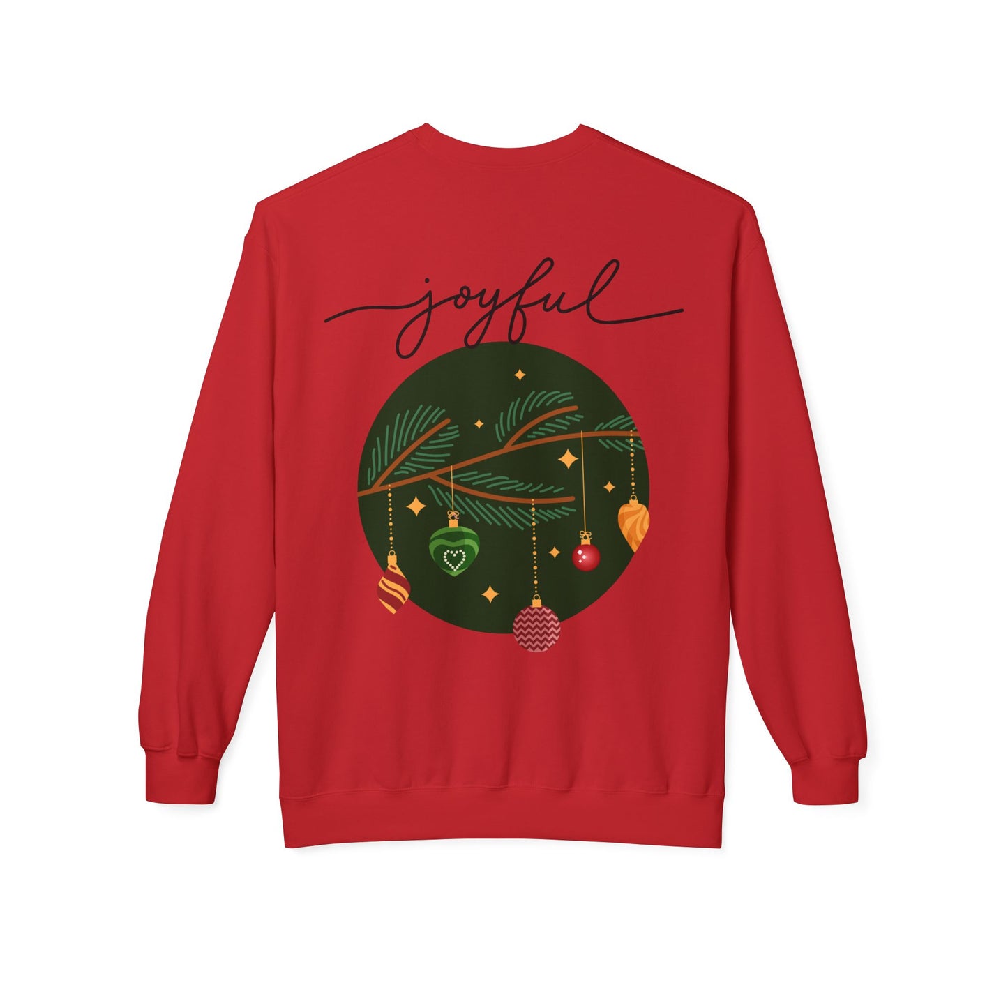 Joyful Joyful Holiday Sweatshirt - Unisex Midweight Crewneck with Festive Design