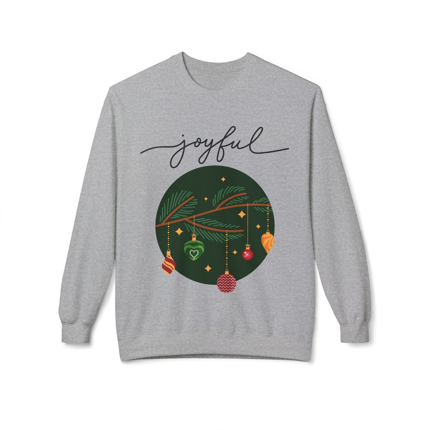 Joyful Joyful Holiday Sweatshirt - Unisex Midweight Crewneck with Festive Design