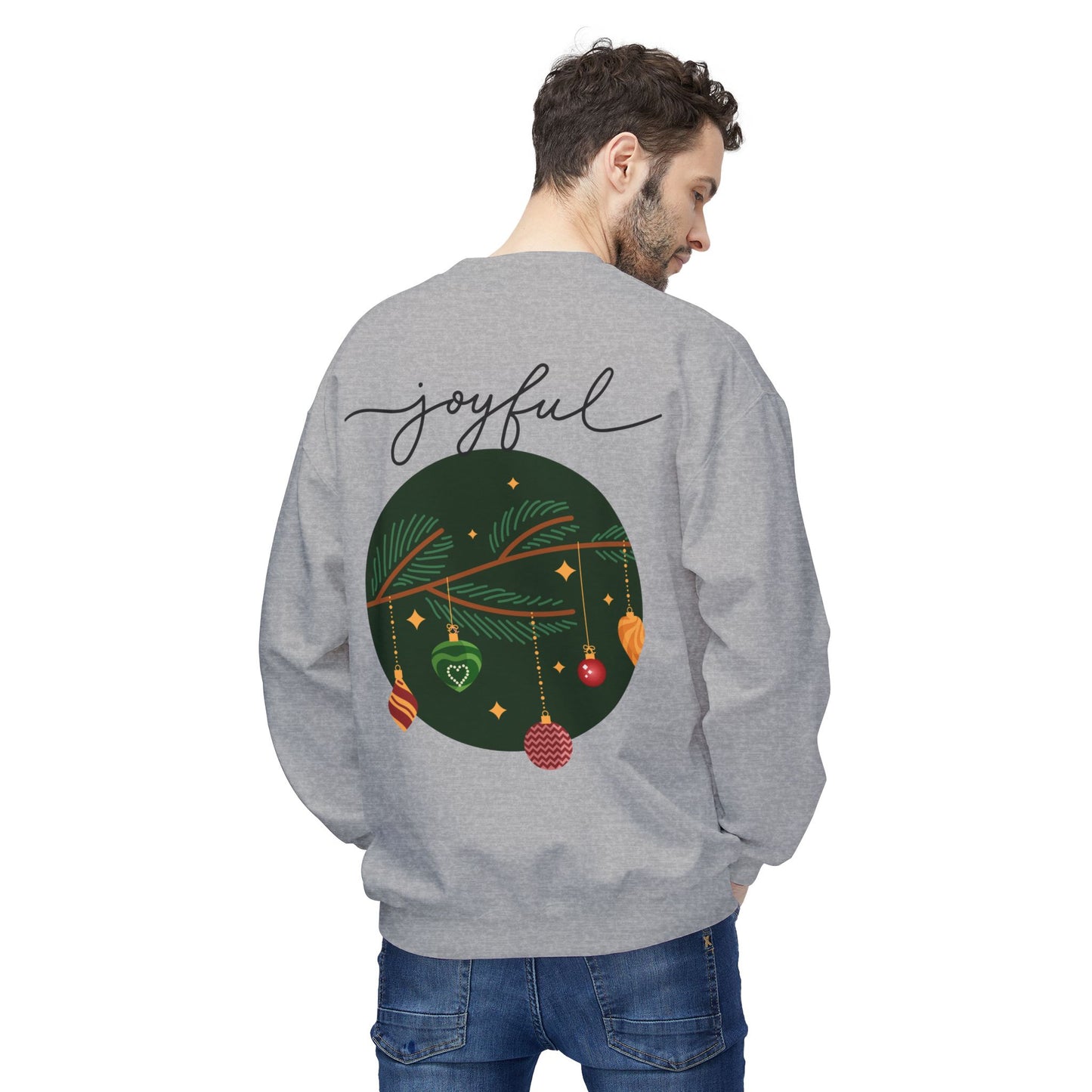 Joyful Joyful Holiday Sweatshirt - Unisex Midweight Crewneck with Festive Design