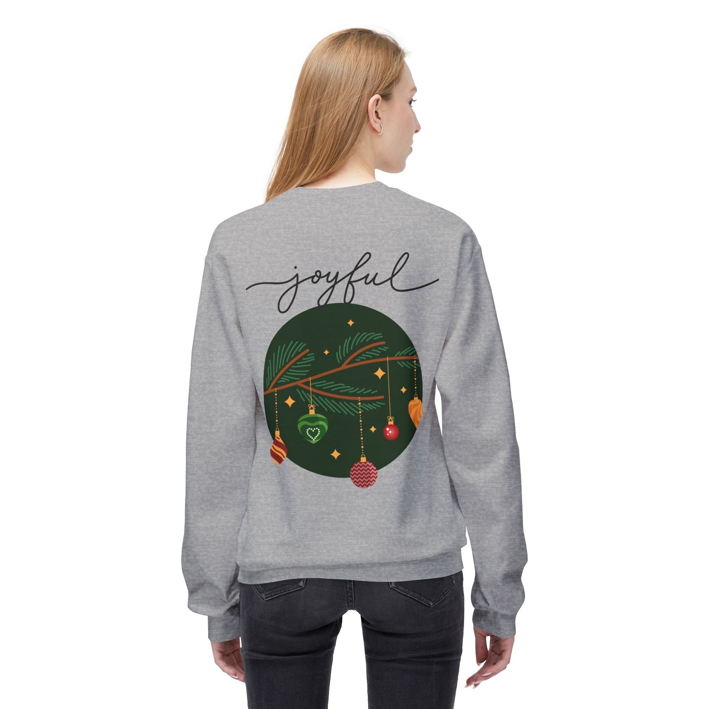 Joyful Joyful Holiday Sweatshirt - Unisex Midweight Crewneck with Festive Design