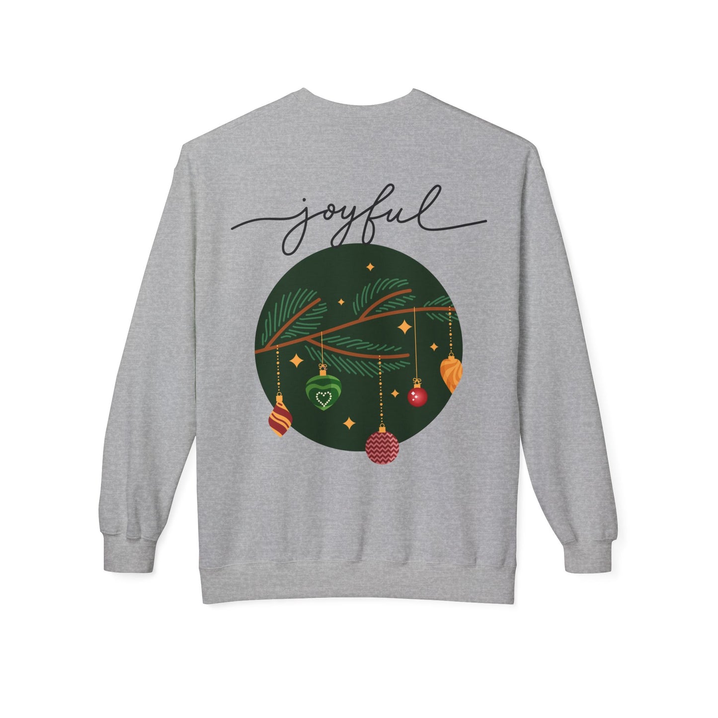 Joyful Joyful Holiday Sweatshirt - Unisex Midweight Crewneck with Festive Design