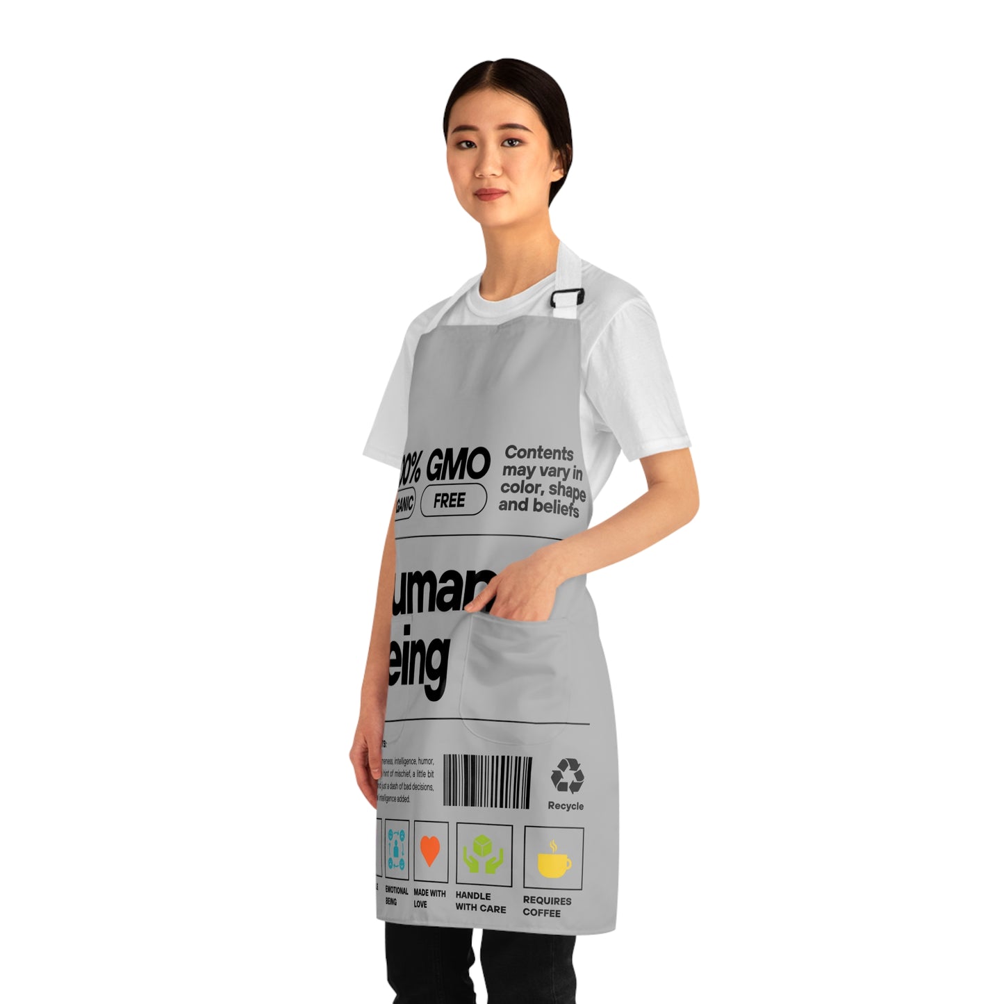 Human Being Apron with Pockets (AOP)