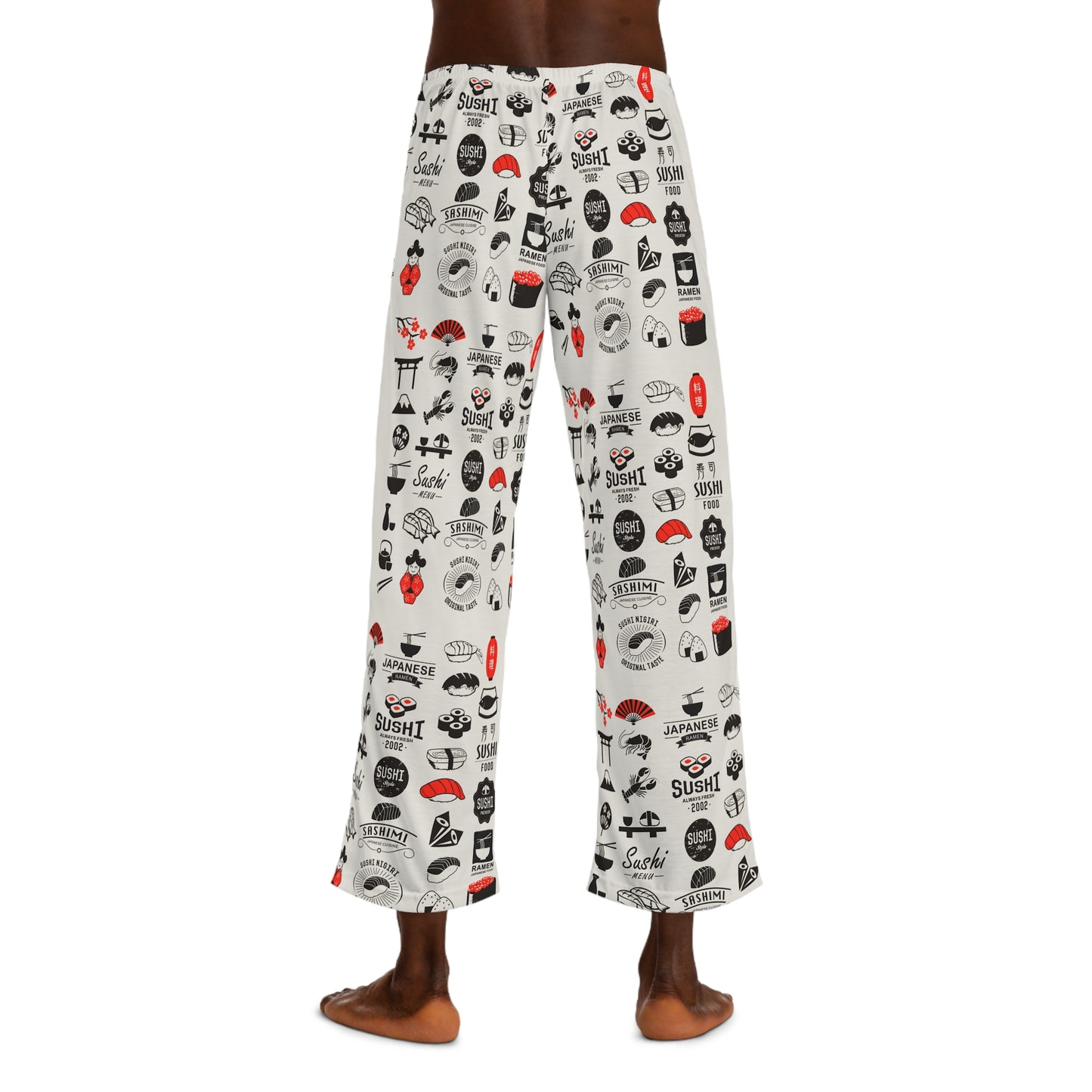 Sushi Wave Men's Pajama Pants (AOP)