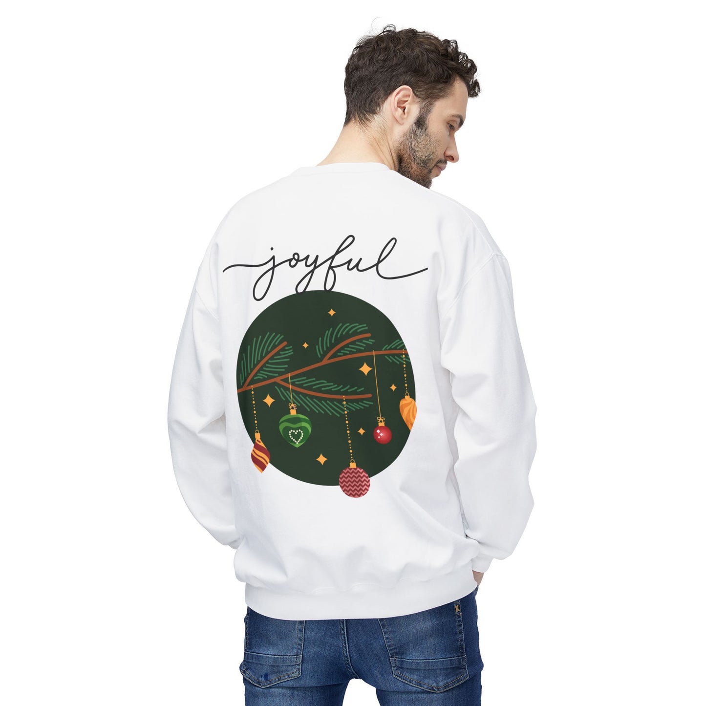 Joyful Joyful Holiday Sweatshirt - Unisex Midweight Crewneck with Festive Design