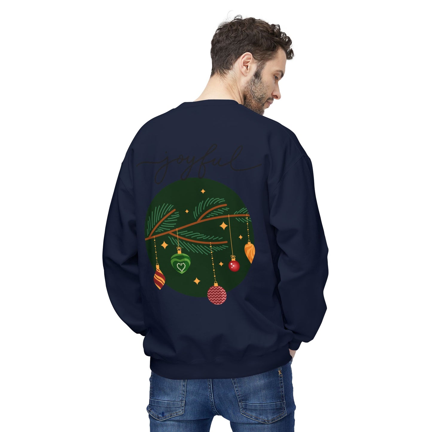 Joyful Joyful Holiday Sweatshirt - Unisex Midweight Crewneck with Festive Design