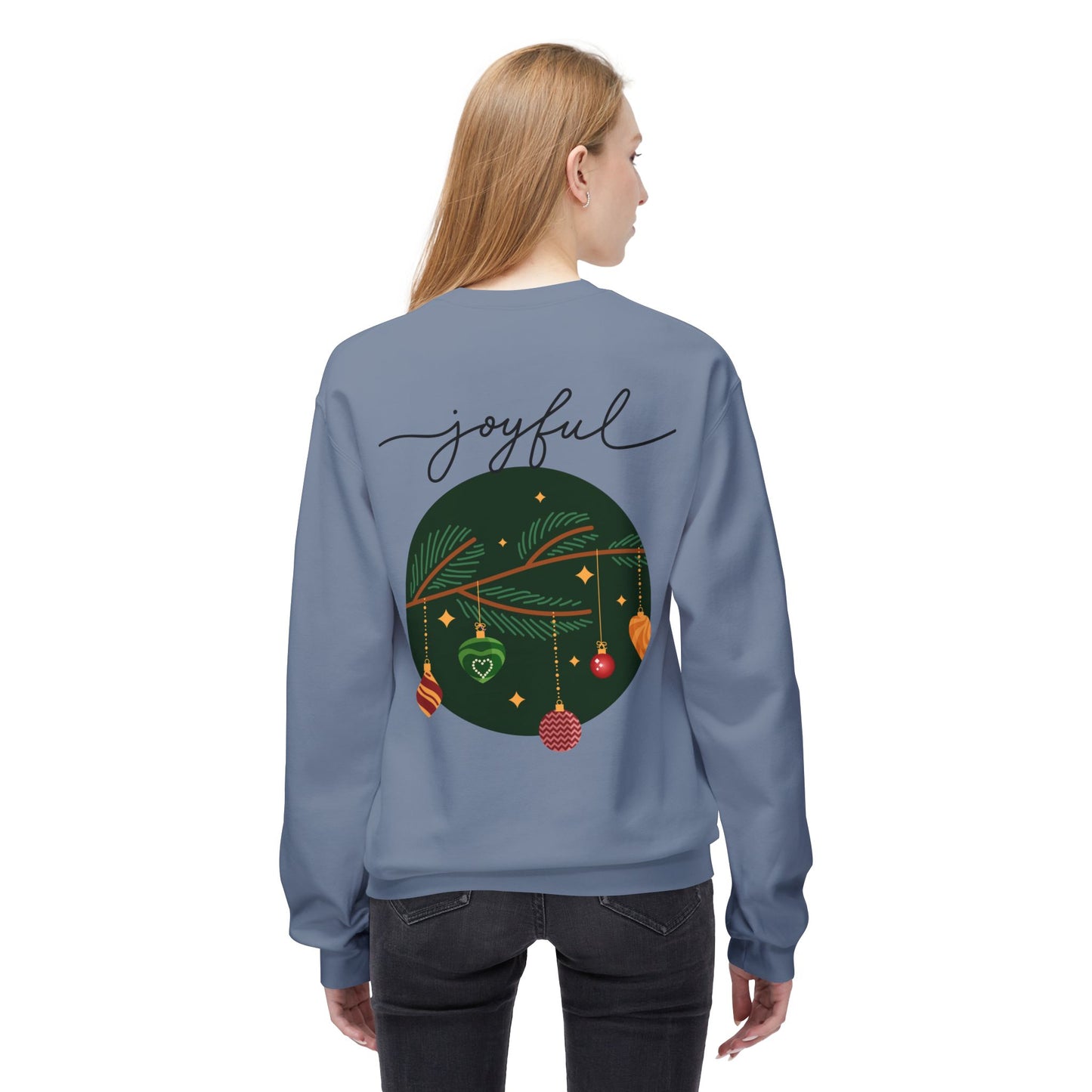 Joyful Joyful Holiday Sweatshirt - Unisex Midweight Crewneck with Festive Design