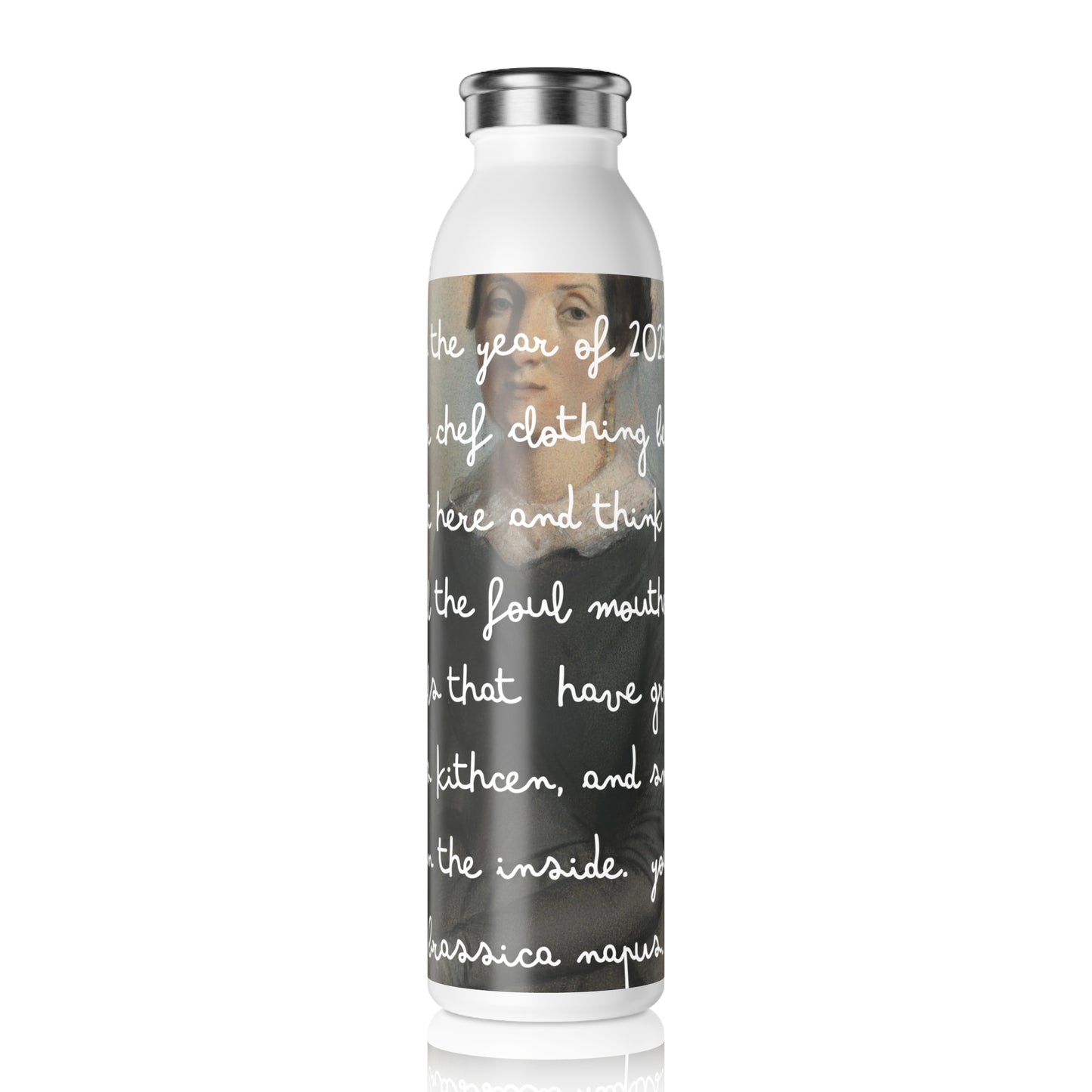 Brassica Napus You Rutabaga Slim Water Bottle