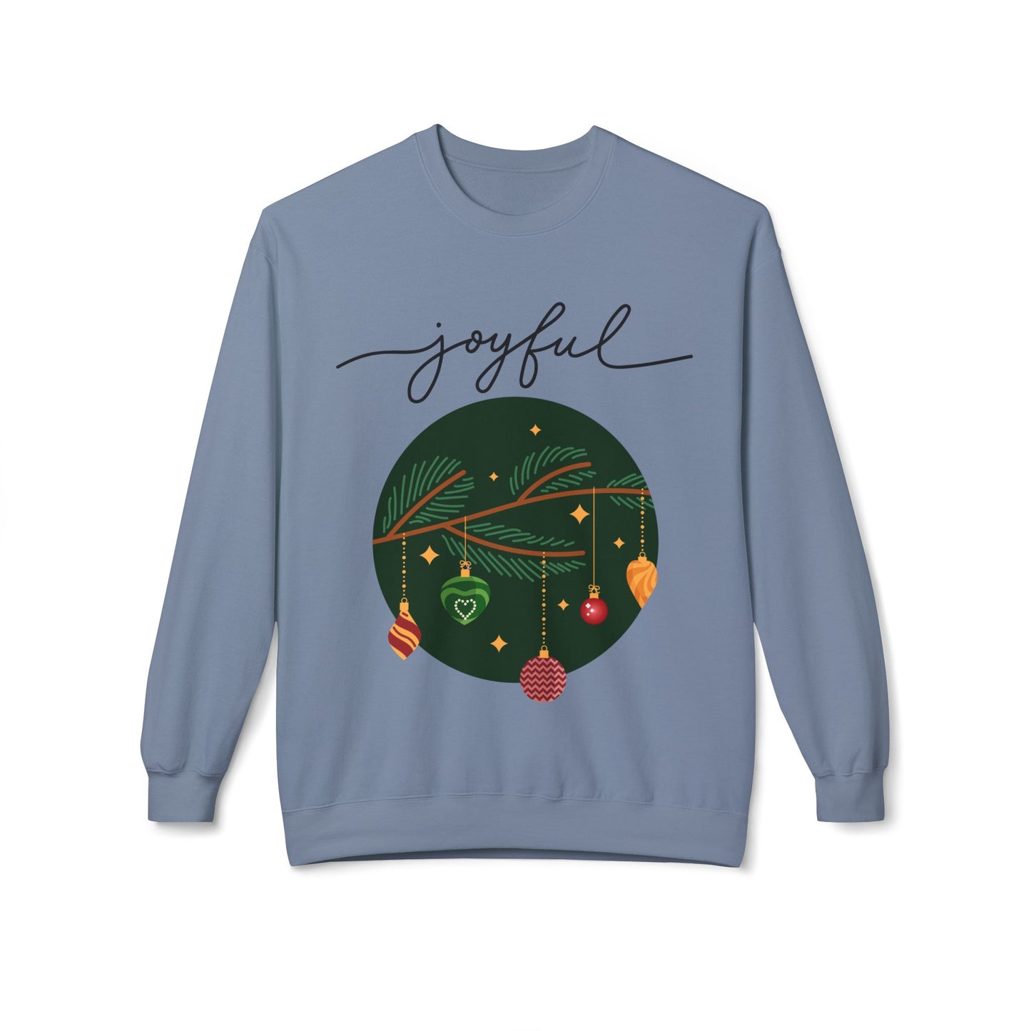 Joyful Joyful Holiday Sweatshirt - Unisex Midweight Crewneck with Festive Design