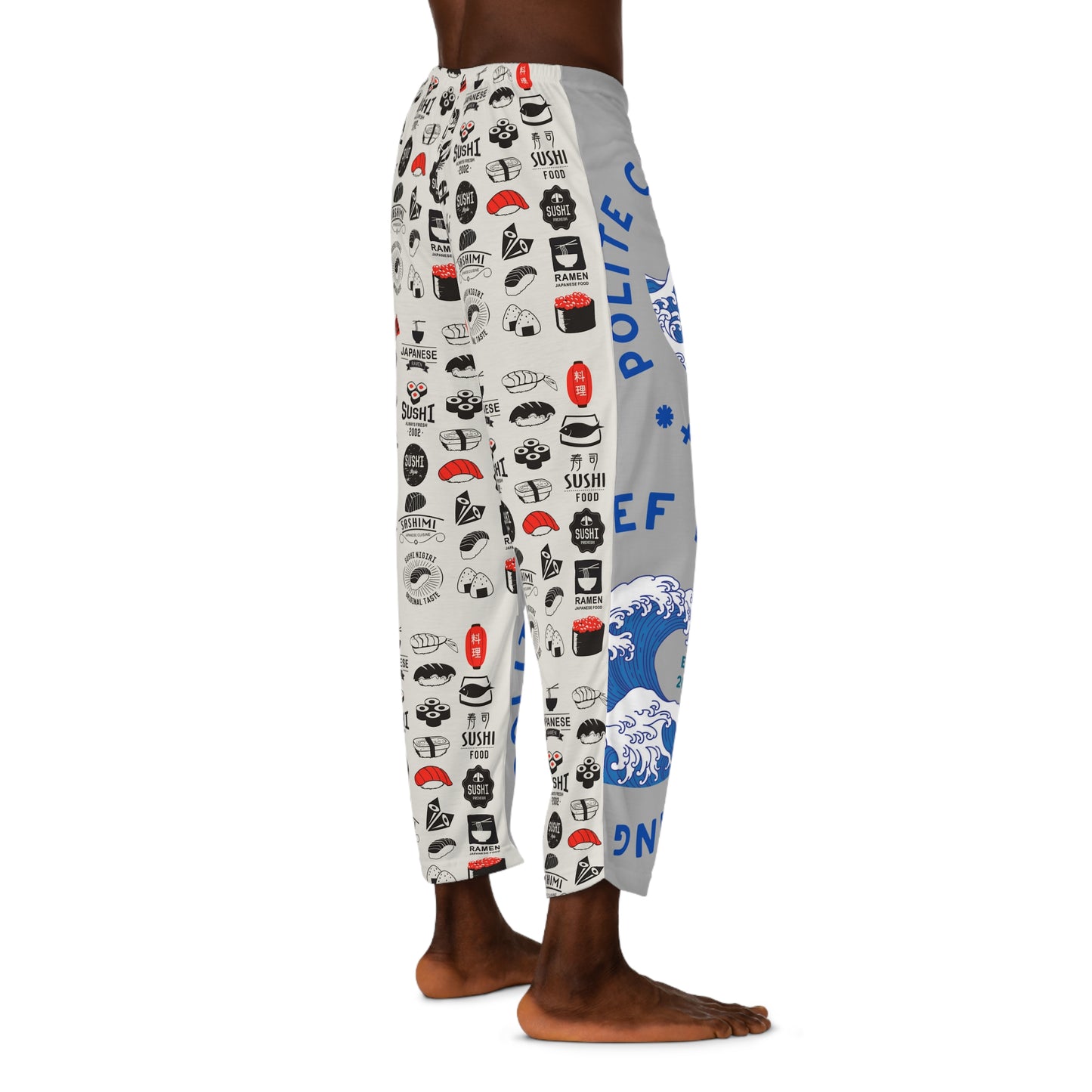 Sushi Wave Men's Pajama Pants (AOP)