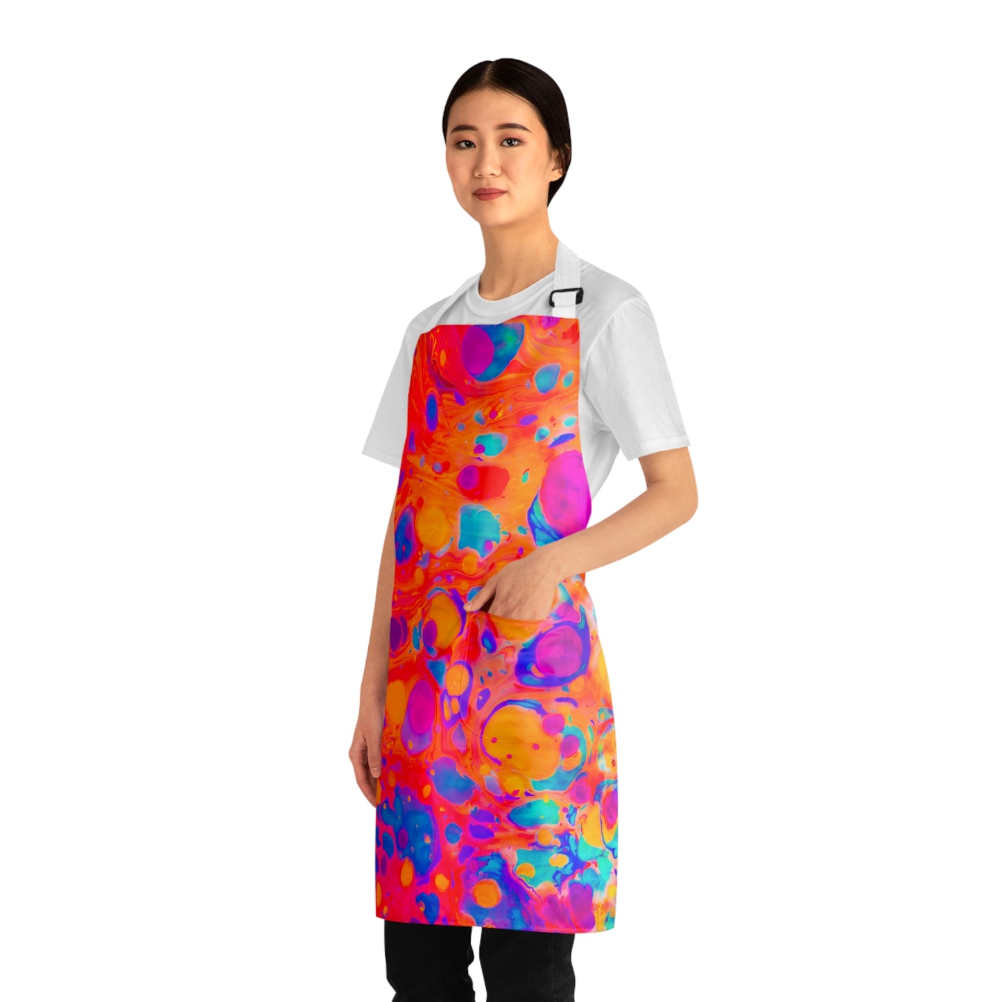 Bright Paint Apron with Pockets! (AOP)