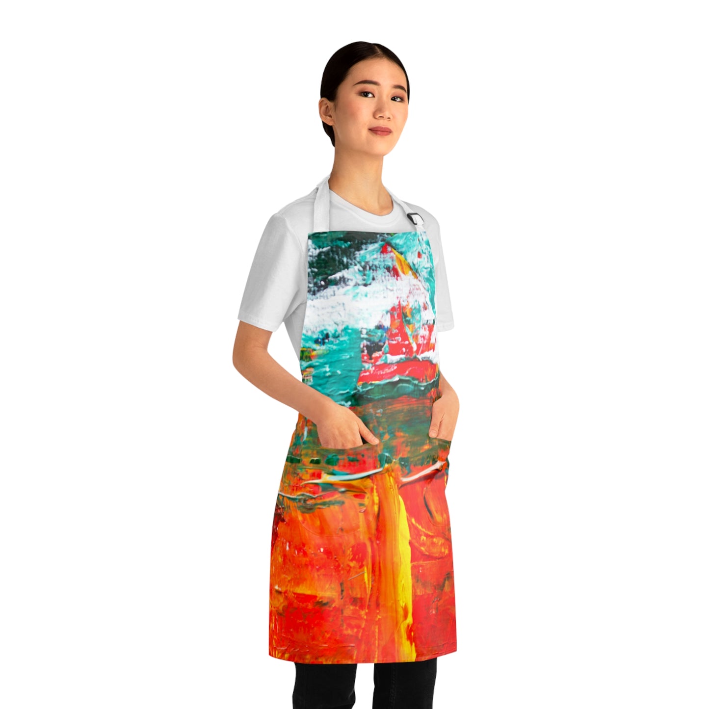 Sky Meets Ocean Apron with Pockets! (AOP)