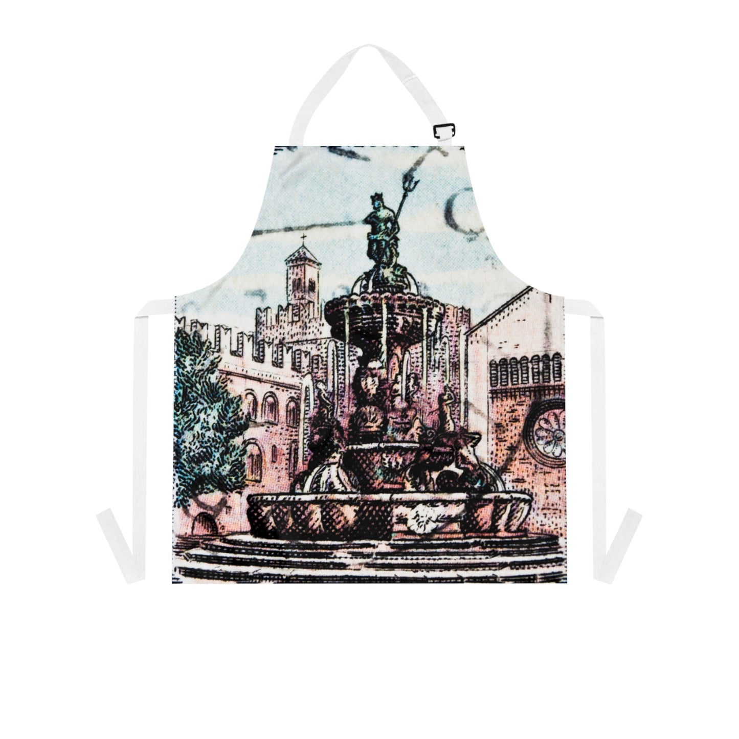 Italian Fountain Apron with Pockets! (AOP)