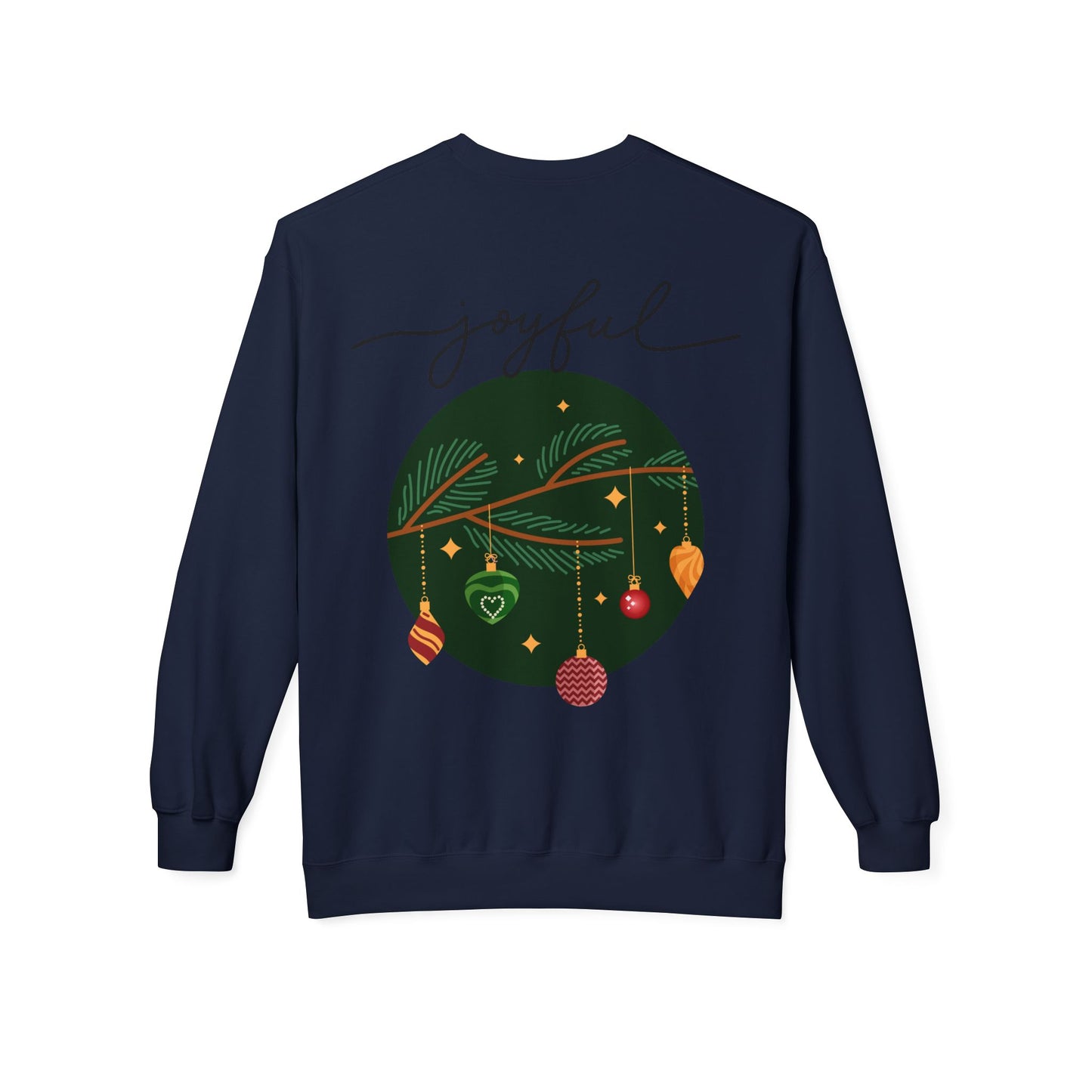 Joyful Joyful Holiday Sweatshirt - Unisex Midweight Crewneck with Festive Design