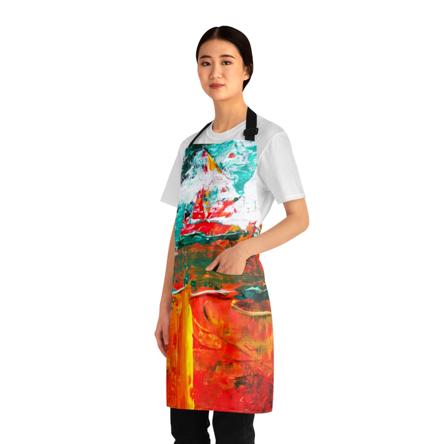 Sky Meets Ocean Apron with Pockets! (AOP)