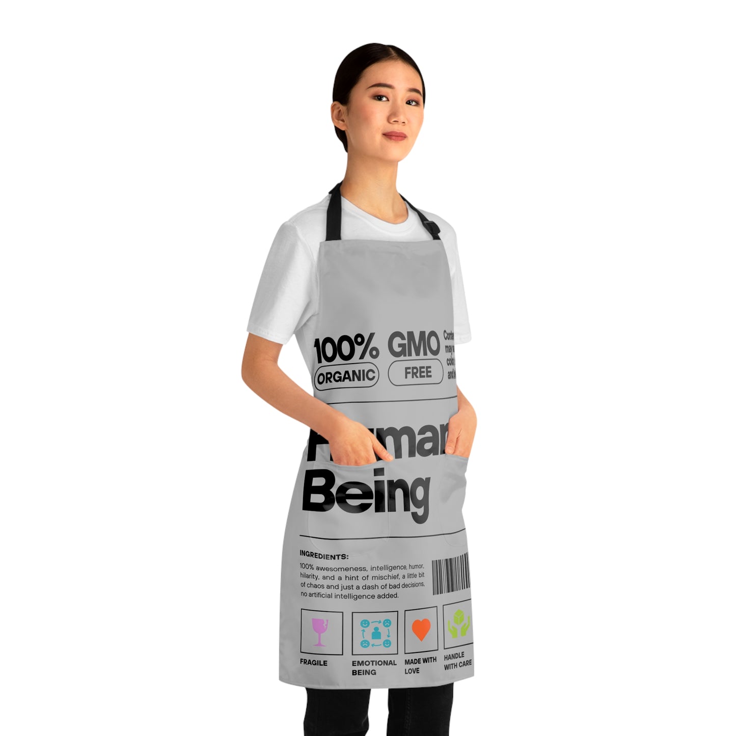 Human Being Apron with Pockets (AOP)