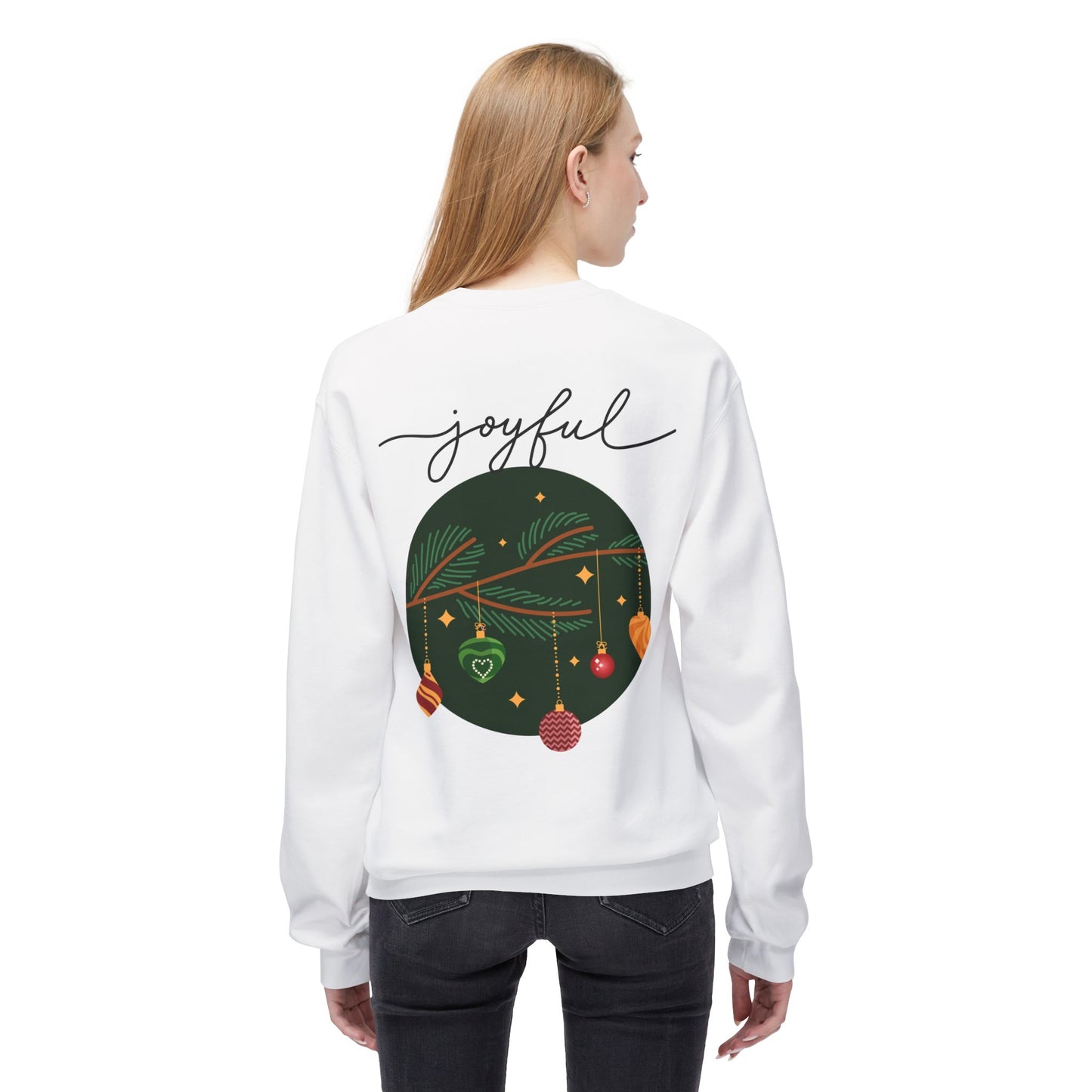 Joyful Joyful Holiday Sweatshirt - Unisex Midweight Crewneck with Festive Design