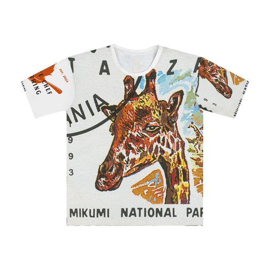 Giraffe Stamp Men's Loose T-shirt (AOP)