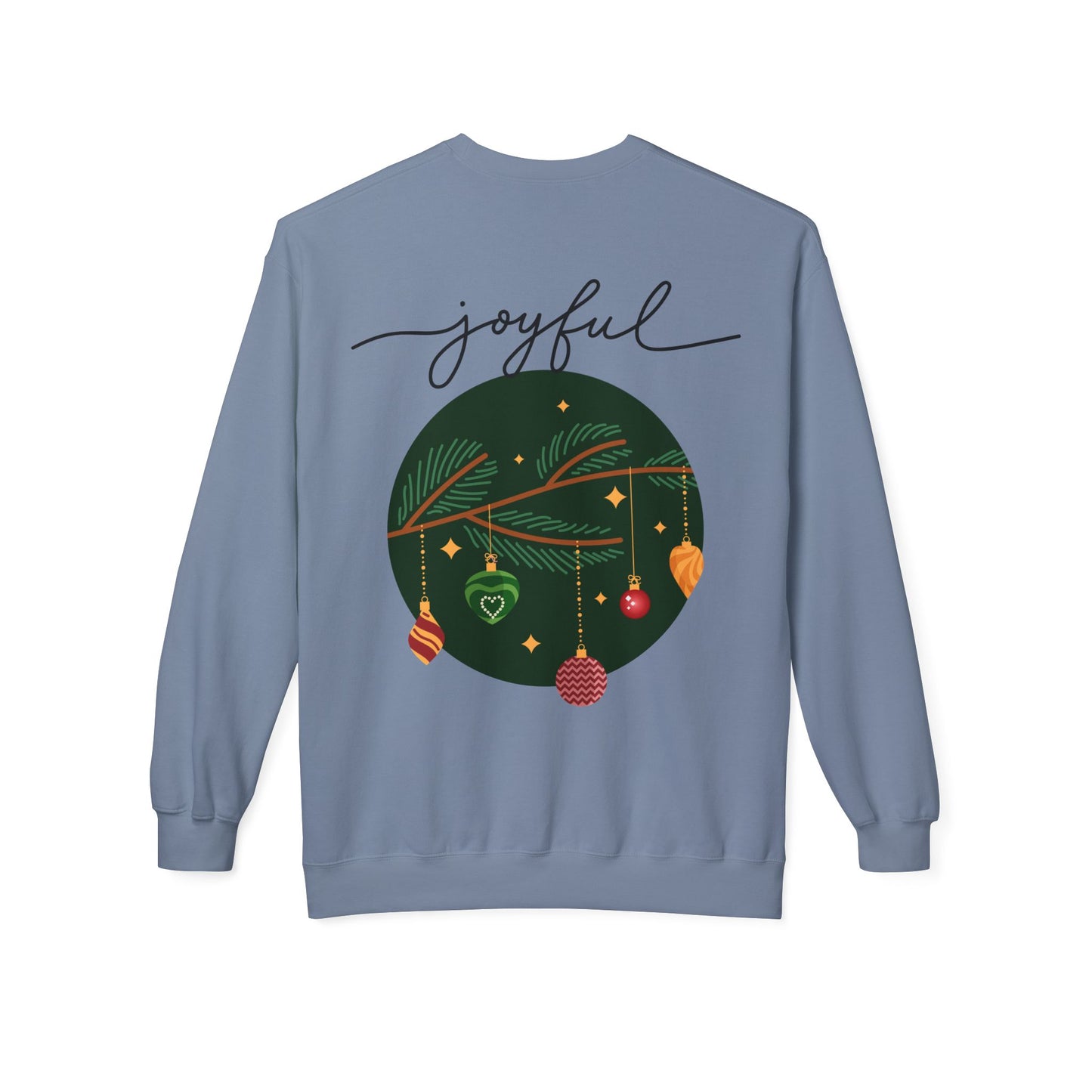 Joyful Joyful Holiday Sweatshirt - Unisex Midweight Crewneck with Festive Design