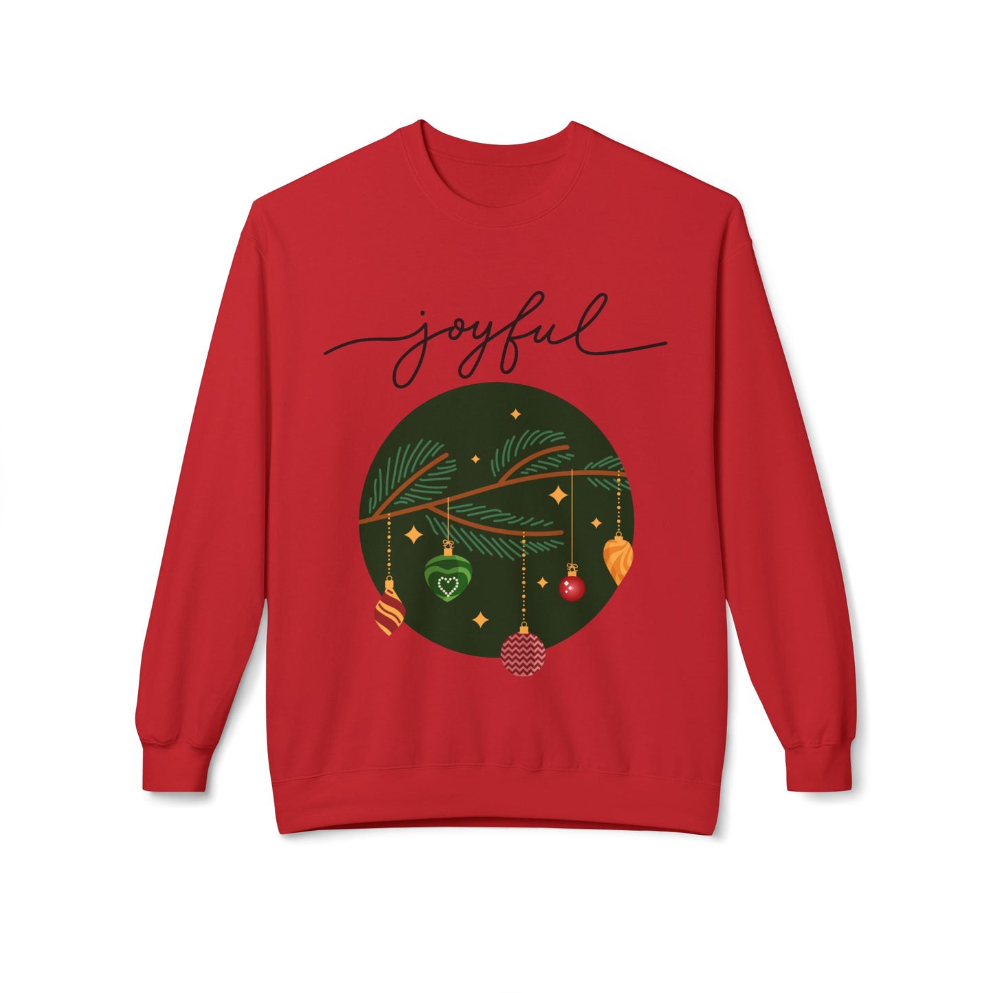 Joyful Joyful Holiday Sweatshirt - Unisex Midweight Crewneck with Festive Design