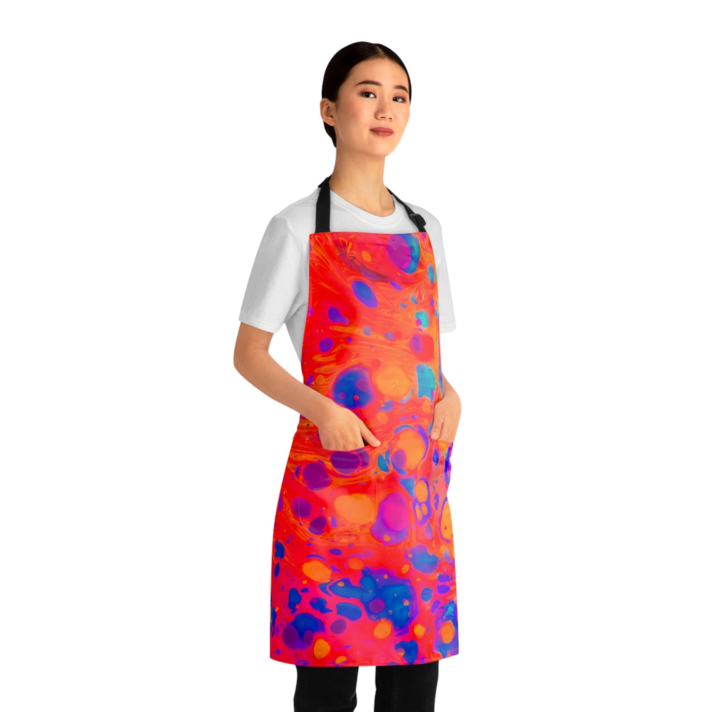 Bright Paint Apron with Pockets! (AOP)