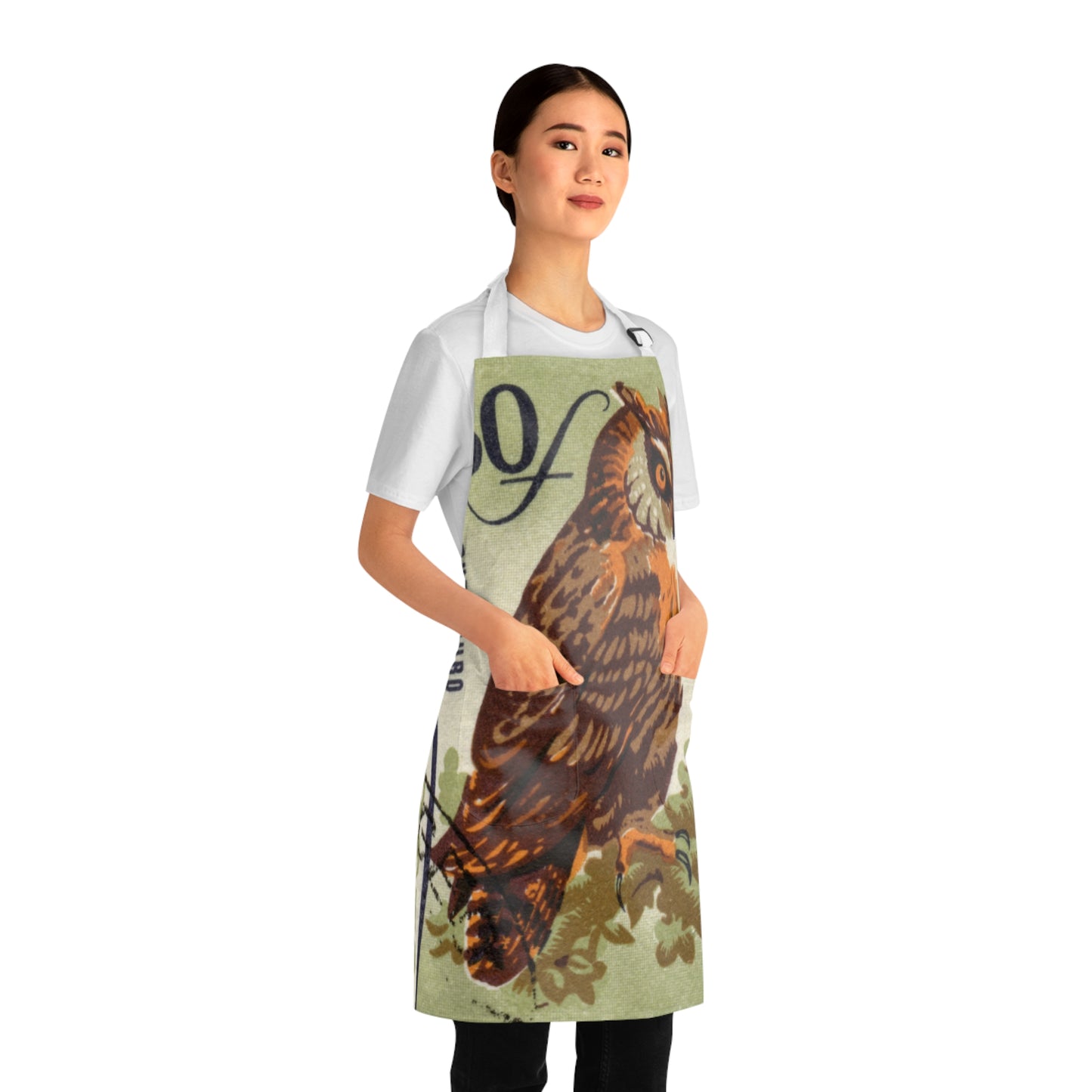 Owl Apron with Pockets!  (AOP)