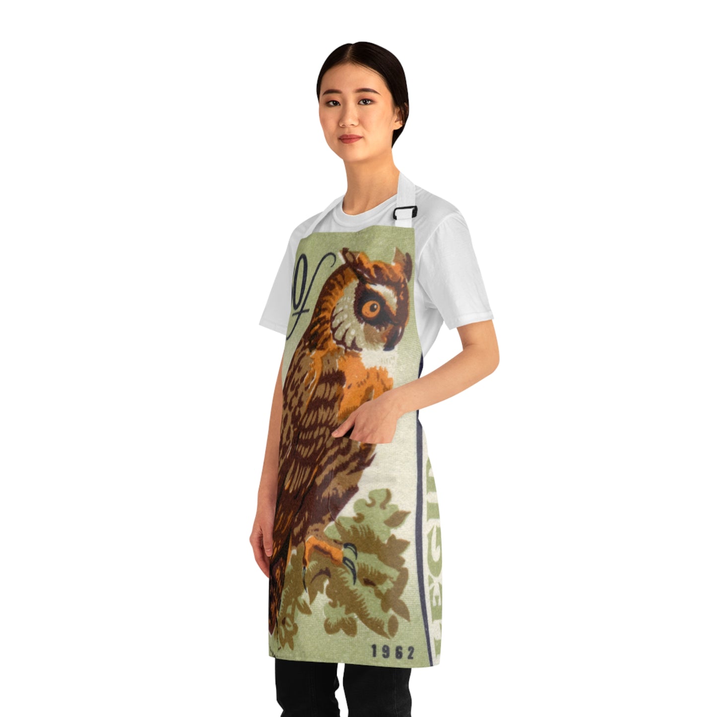 Owl Apron with Pockets!  (AOP)