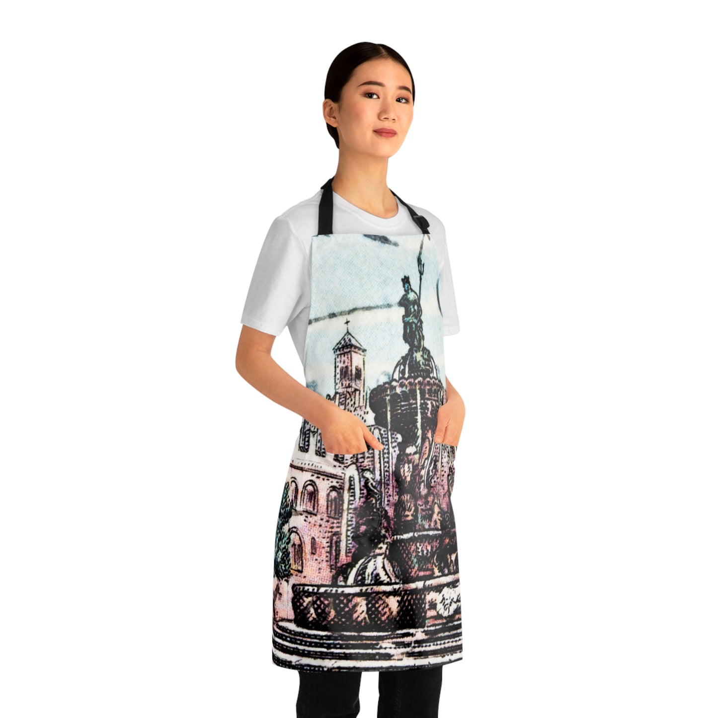 Italian Fountain Apron with Pockets! (AOP)