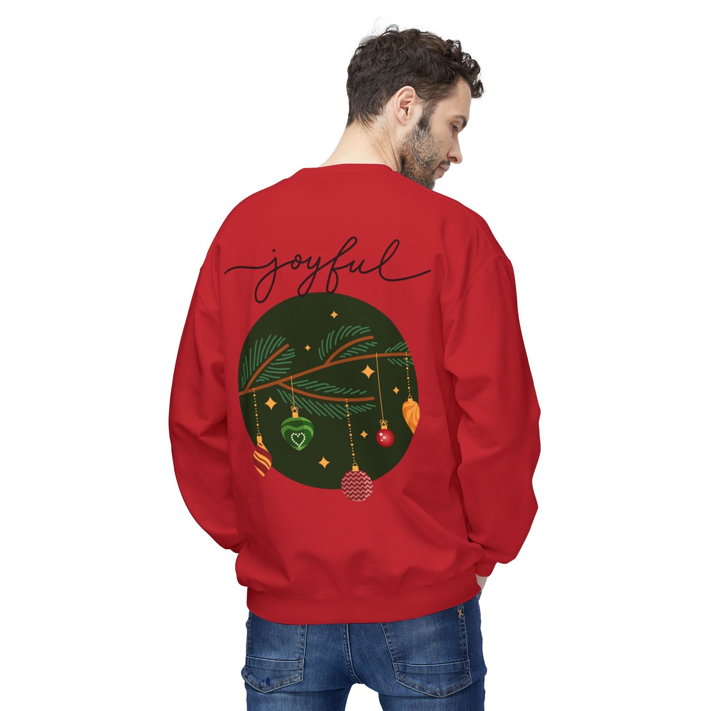 Joyful Joyful Holiday Sweatshirt - Unisex Midweight Crewneck with Festive Design