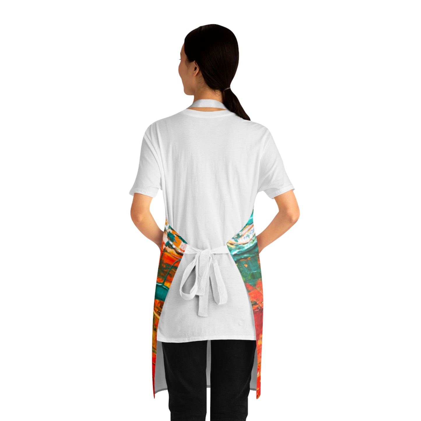 Sky Meets Ocean Apron with Pockets! (AOP)