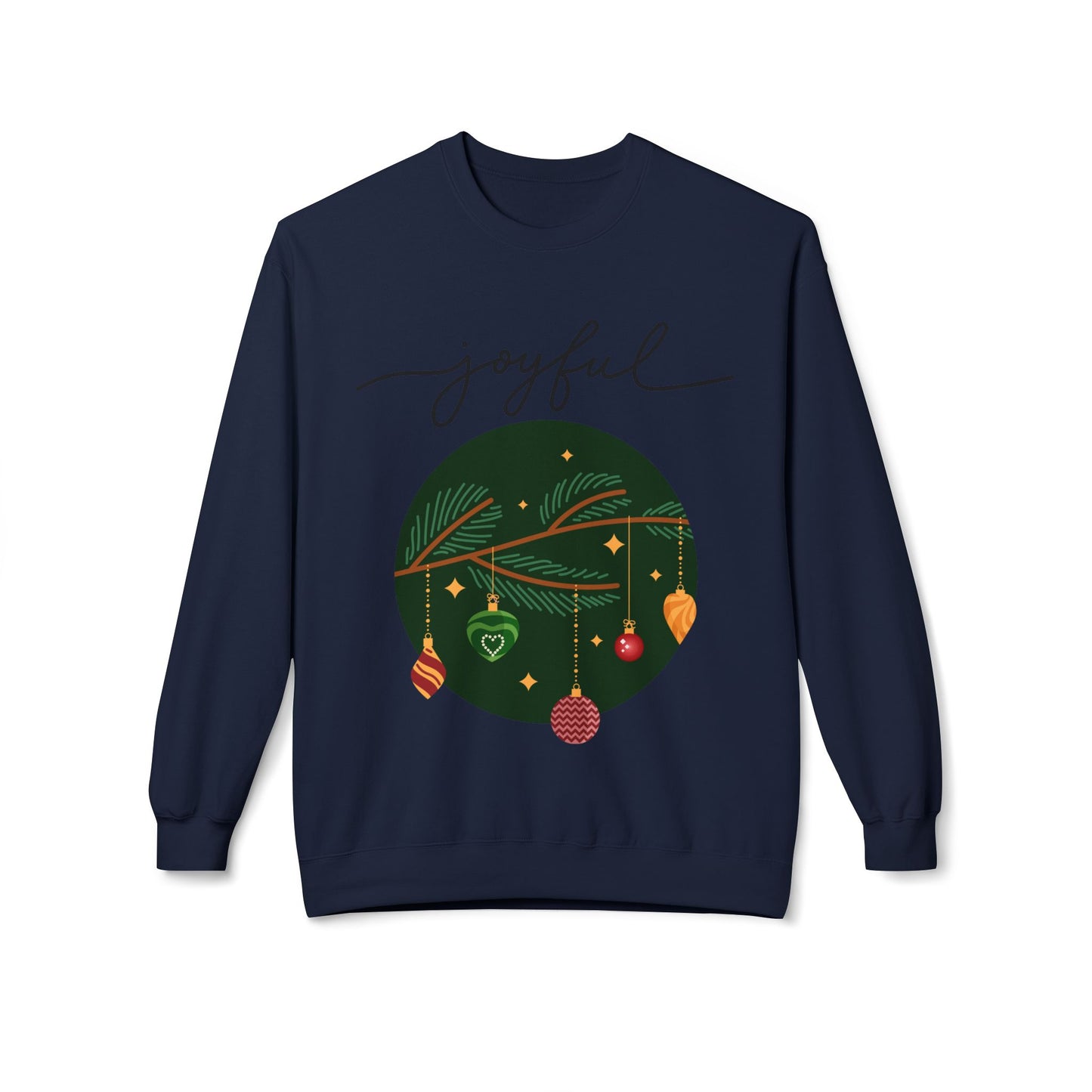 Joyful Joyful Holiday Sweatshirt - Unisex Midweight Crewneck with Festive Design