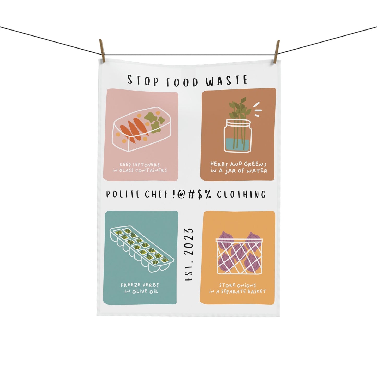 Prevent Food Waste Tea & Kitchen Towel