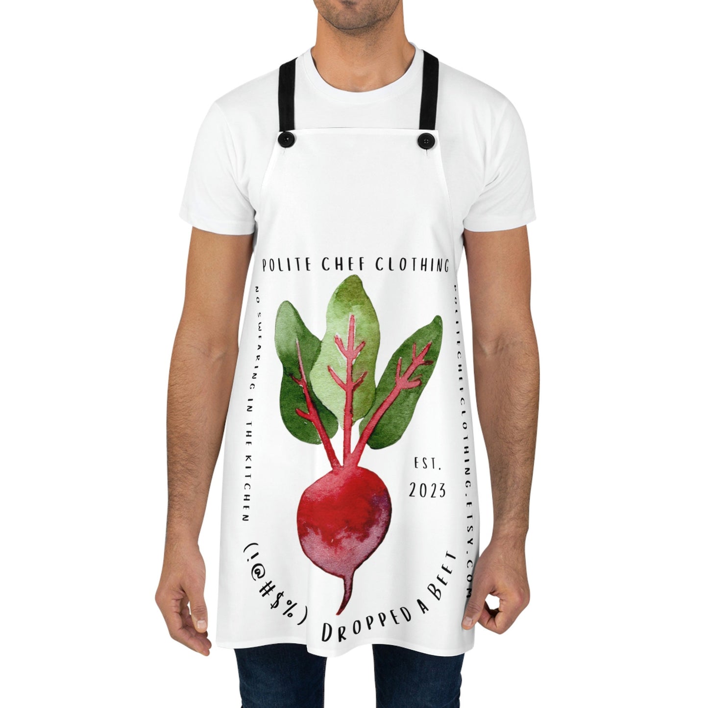 Dropped a Beet #3 Apron (AOP)