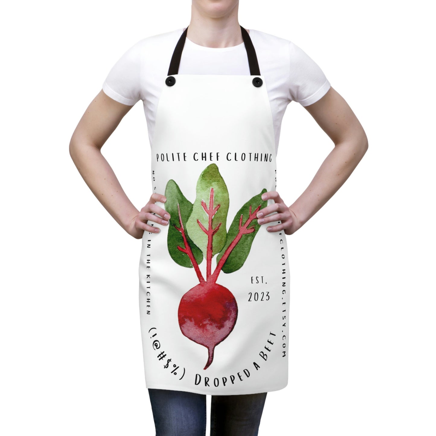 Dropped a Beet #3 Apron (AOP)